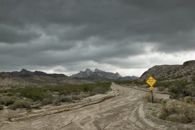 Monsoon Storm in the Desert clipart