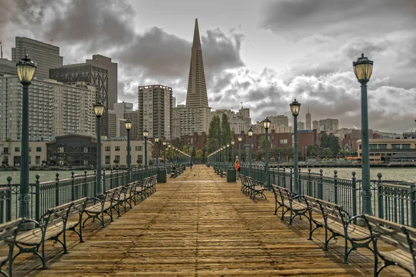 Moody Pier nella baia di San Francisco — Foto Stock