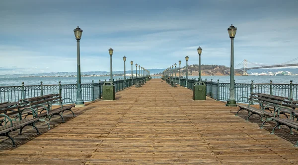 Náladová Pier v San Francisco Bay — Stock fotografie