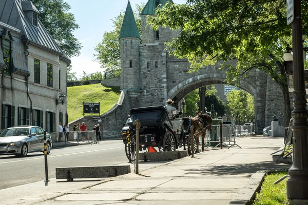 Carrozza al Muro della Fortezza — Foto Stock