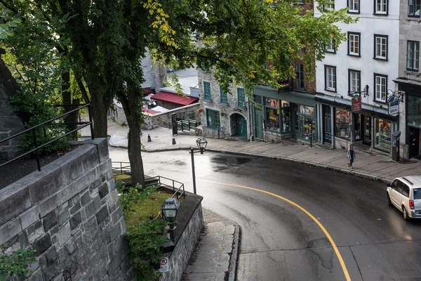 Droga do Quebec dolnego starego miasta — Zdjęcie stockowe