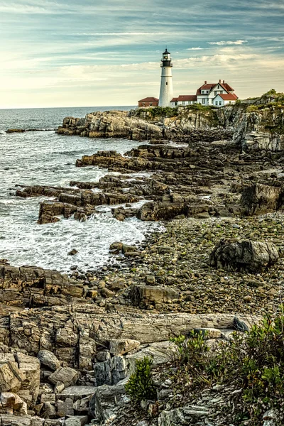 Punto di riferimento Portland Head Light House — Foto Stock