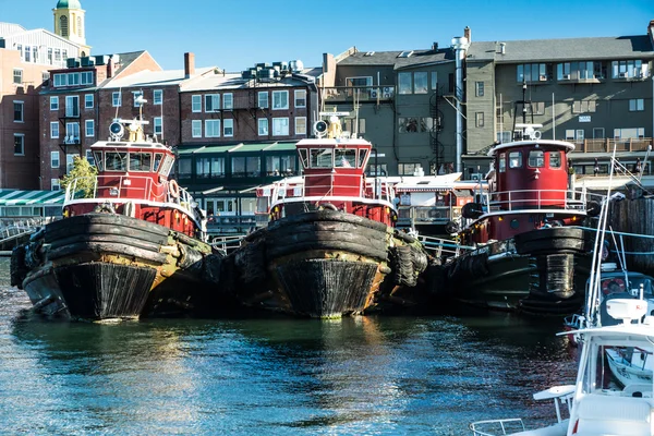 Portsmouth Harbor Tugboats — Stock Photo, Image