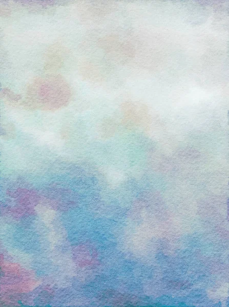 Fundo Aquarela Com Lavagem Pastel Silenciado — Fotografia de Stock