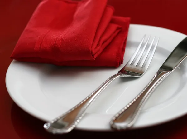 Definição de mesa de férias elegante — Fotografia de Stock