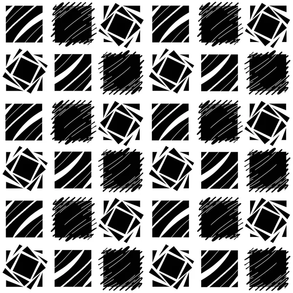 Black and White Square Quilt Pattern — Stock Photo, Image