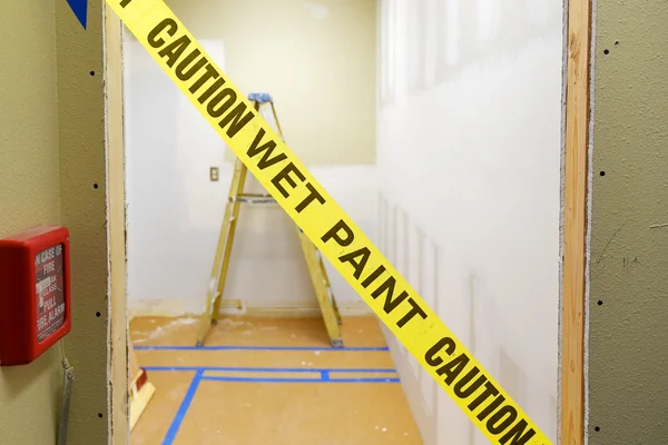 Caution Wet Paint — Stock Photo, Image