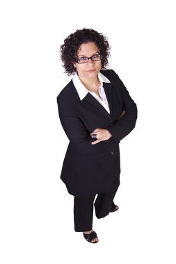 kollarını çapraz ile şirin iş kadını