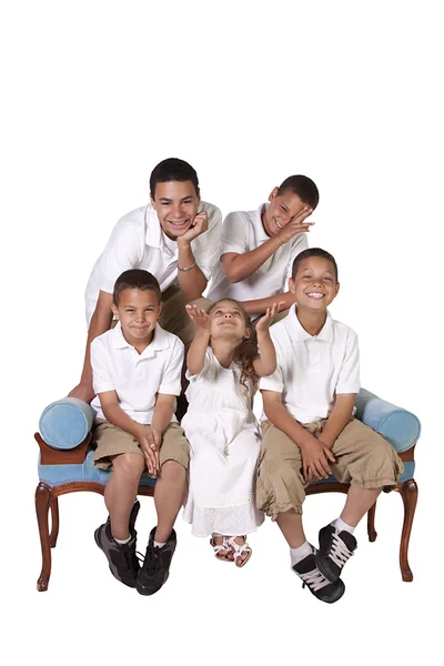 Brothers and Sister posing — Stock Photo, Image
