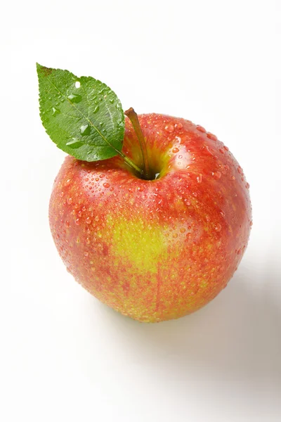 Manzana roja lavada — Foto de Stock