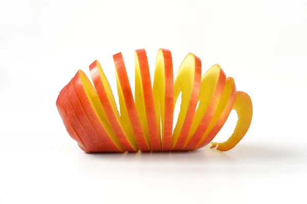 Spiral cut apple — Stock Photo, Image