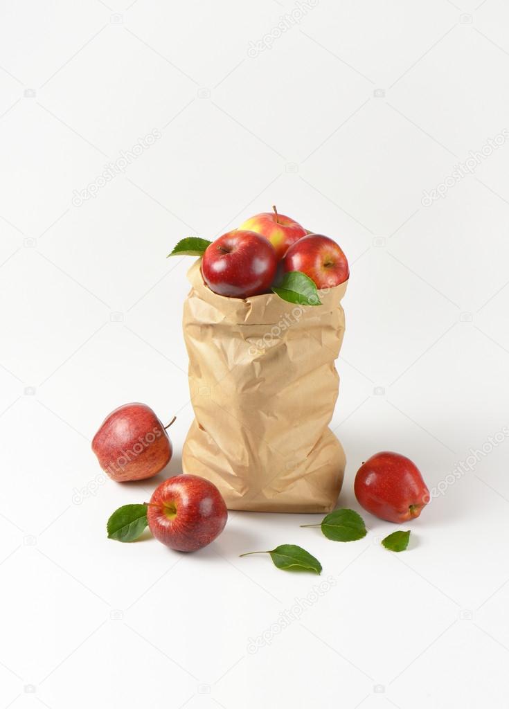 Bag of apples Stock Photo by ©ajafoto 100809904