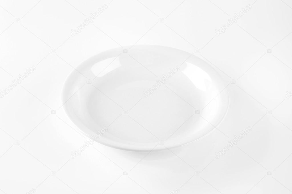 white soup plate