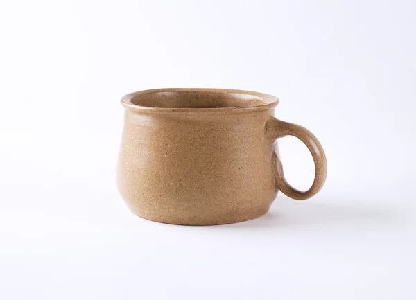 Handmade pottery mug — Stock Photo, Image