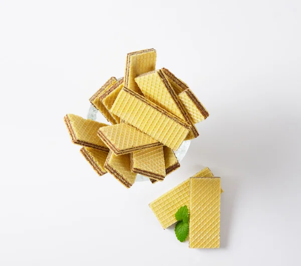 Chocolate filled wafers — Stock Photo, Image