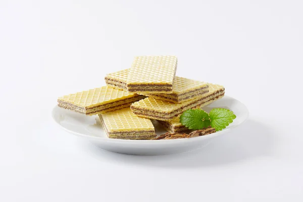 Chocolate filled wafers — Stock Photo, Image