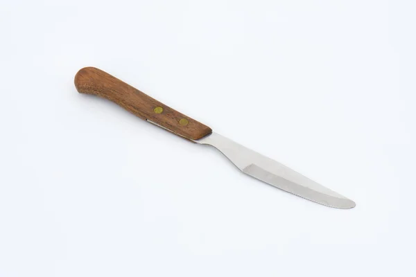 Wooden-handled table knife — Stock Photo, Image