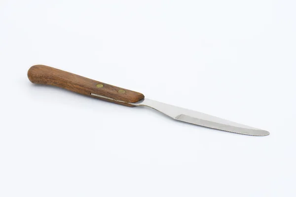 Wooden-handled table knife — Stock Photo, Image