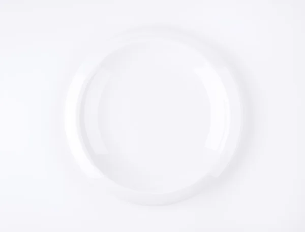 Modern fehér tányér — Stock Fotó