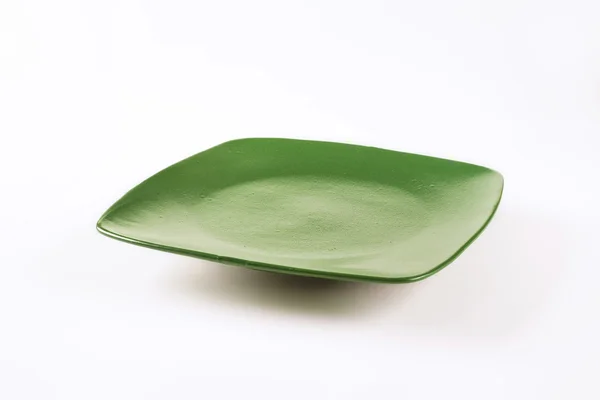Πιάτο ρηχό πράσινο — Φωτογραφία Αρχείου