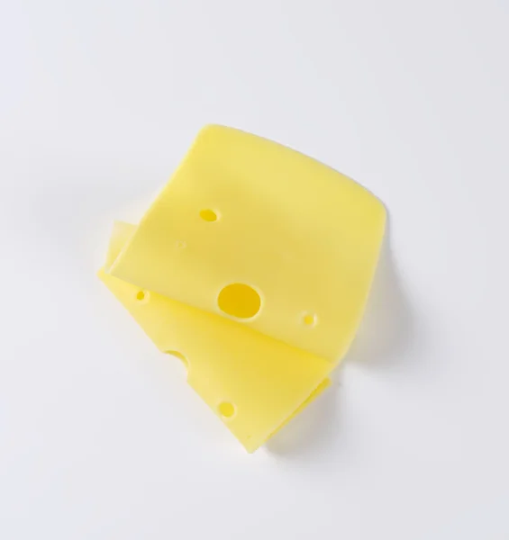 スイス チーズのスライス — ストック写真