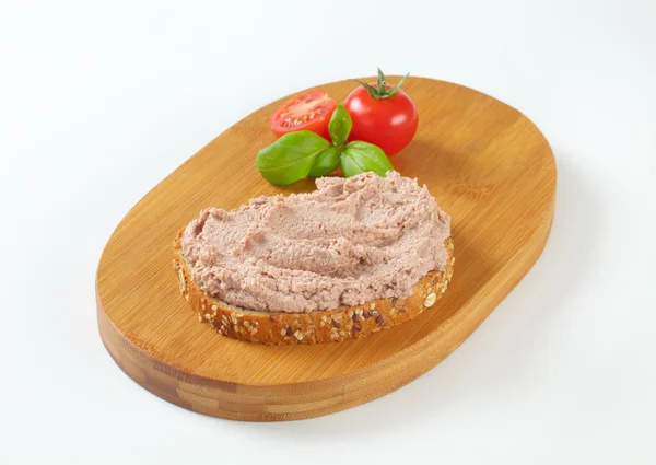 Pane con patè — Foto Stock