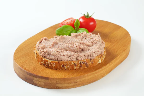 Bread with pate — Stock Photo, Image