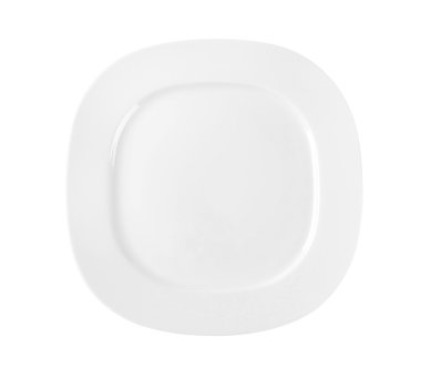 Kare beyaz yemek tabağı