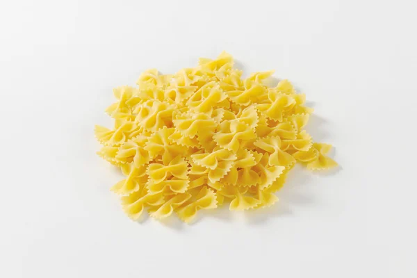 Uncooked farfalle pasta — Stock Photo, Image