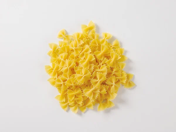 Uncooked farfalle pasta — Stock Photo, Image