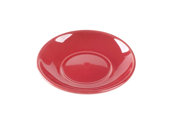 Disco vermelho vazio — Fotografia de Stock