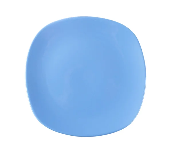 Squircle en forma de plato de cena azul — Foto de Stock