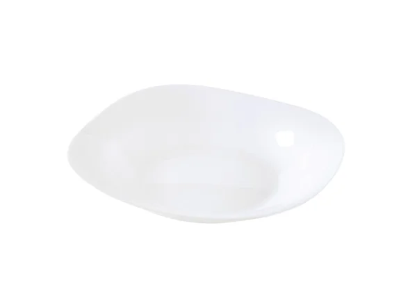 Squircle white soup plate — Stock Photo, Image