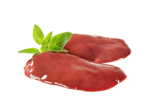 Raw chicken liver — Stock Photo, Image