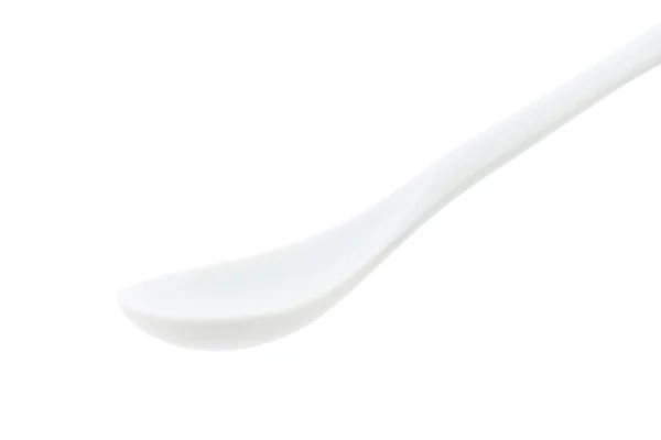 White porcelain spoon — Stock Photo, Image