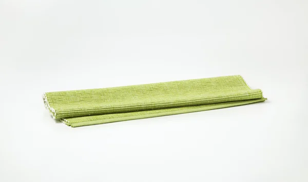 Licht groen katoen placemat — Stockfoto