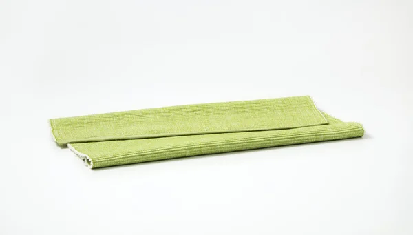Licht groen katoen placemat — Stockfoto