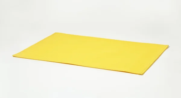 Retângulo amarelo placemat — Fotografia de Stock