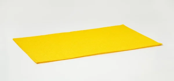 Placemat amarelo retangular — Fotografia de Stock