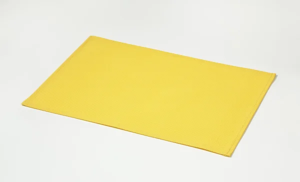 Retângulo amarelo placemat — Fotografia de Stock