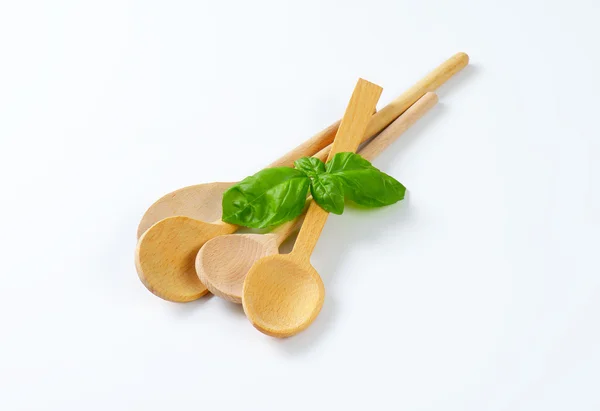 Variety of wooden spoons — Stock Photo, Image