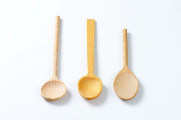 Variety of wooden spoons — Stock Photo, Image