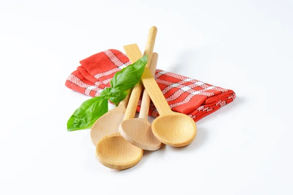 Group of wooden spoons — Stock Photo, Image