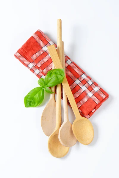 Group of wooden spoons — Stock Photo, Image