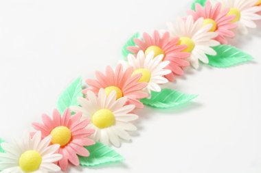 wafter kağıt papatya çiçekler