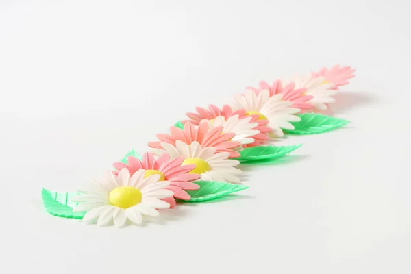 Wafter Papier Gänseblümchen Blumen — Stockfoto