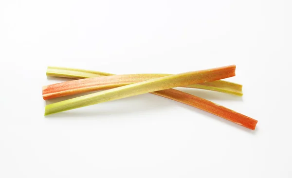 Fresh rhubarb stalks — Stock Photo, Image