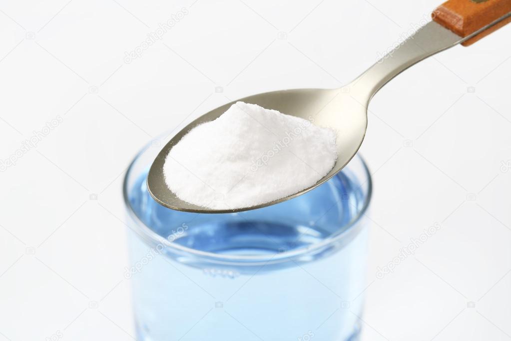 Spoon of baking soda — Stock Photo © ajafoto 107782742
