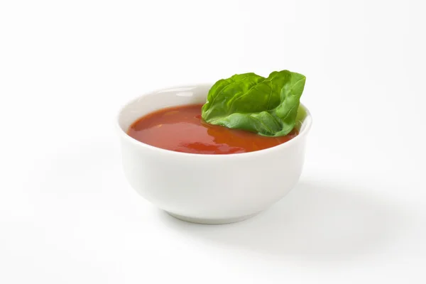 Miska zupy pomidorowej — Zdjęcie stockowe