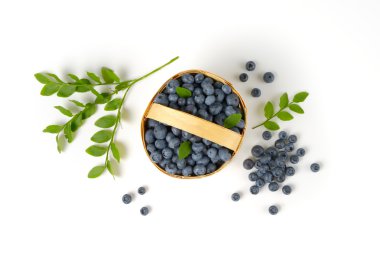 sepet içinde yaban mersini